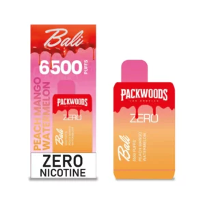 Bali + Packwoods Zero 6500 Puffs Disposable Vape (Zero Nicotine)1